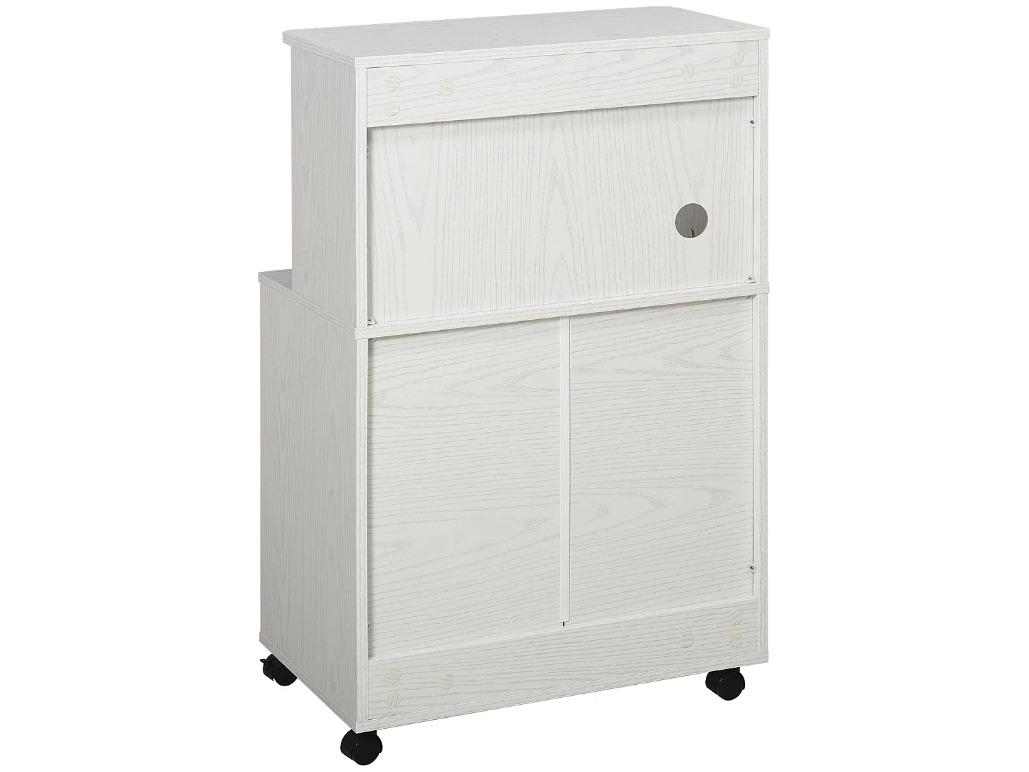 Aparador auxiliar para microondas blanco 60.4x40.3x97 cm HOMCOM