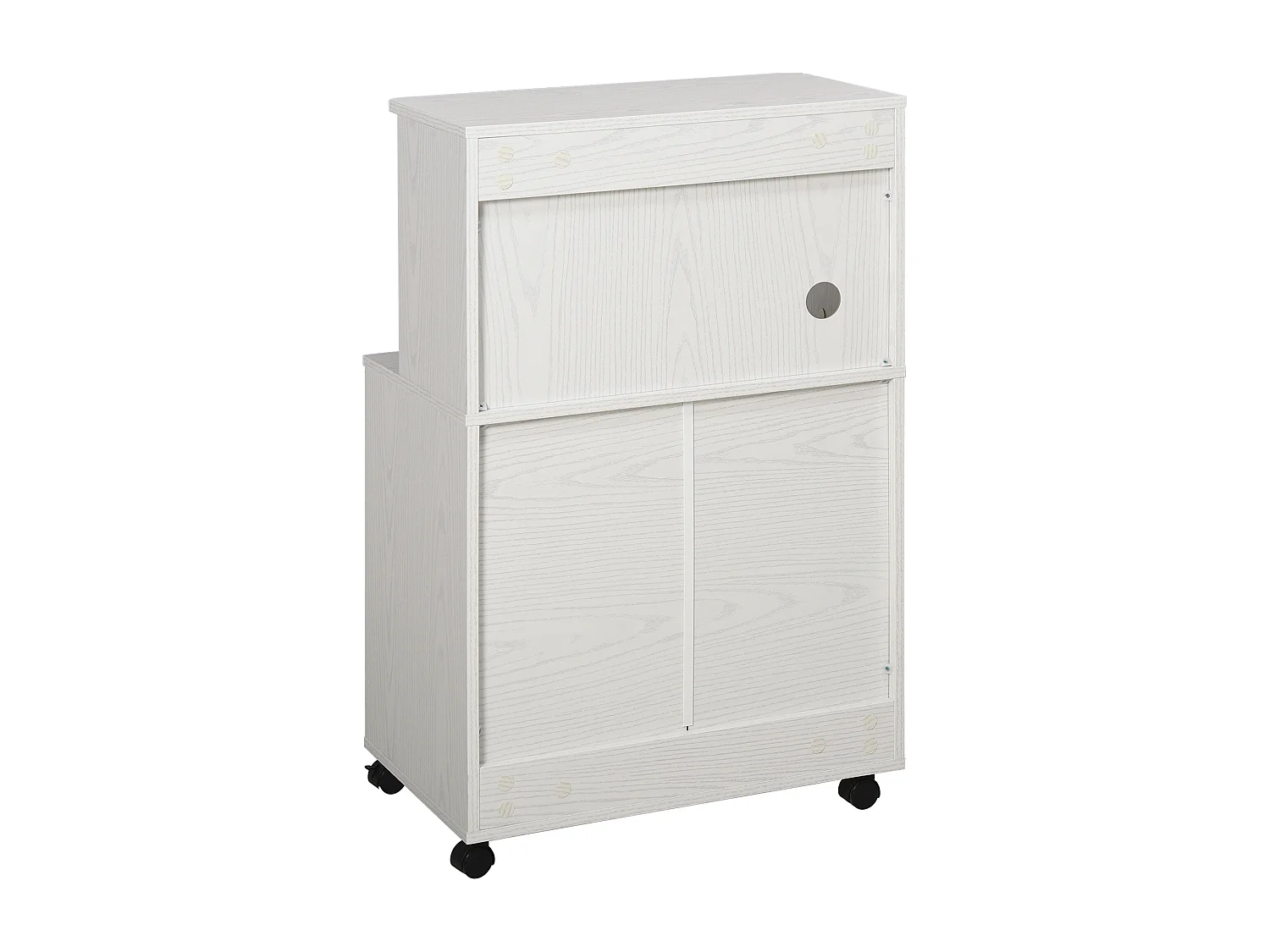 Aparador auxiliar para microondas blanco 60.4x40.3x97 cm HOMCOM