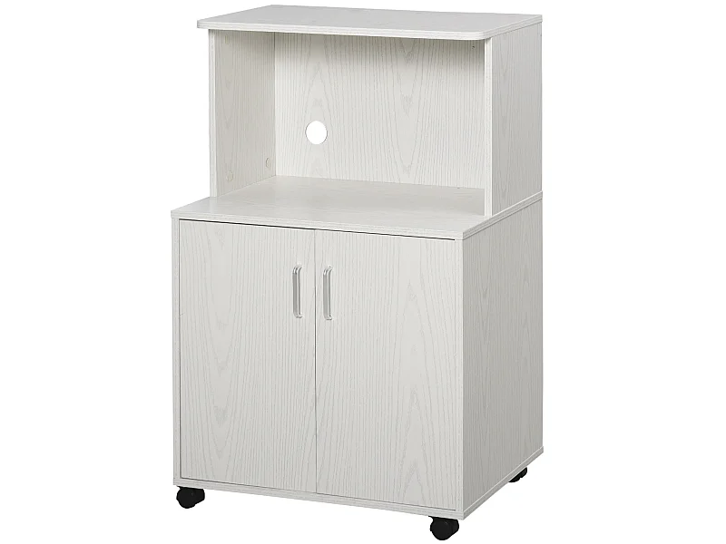 Aparador auxiliar para microondas blanco 60.4x40.3x97 cm HOMCOM