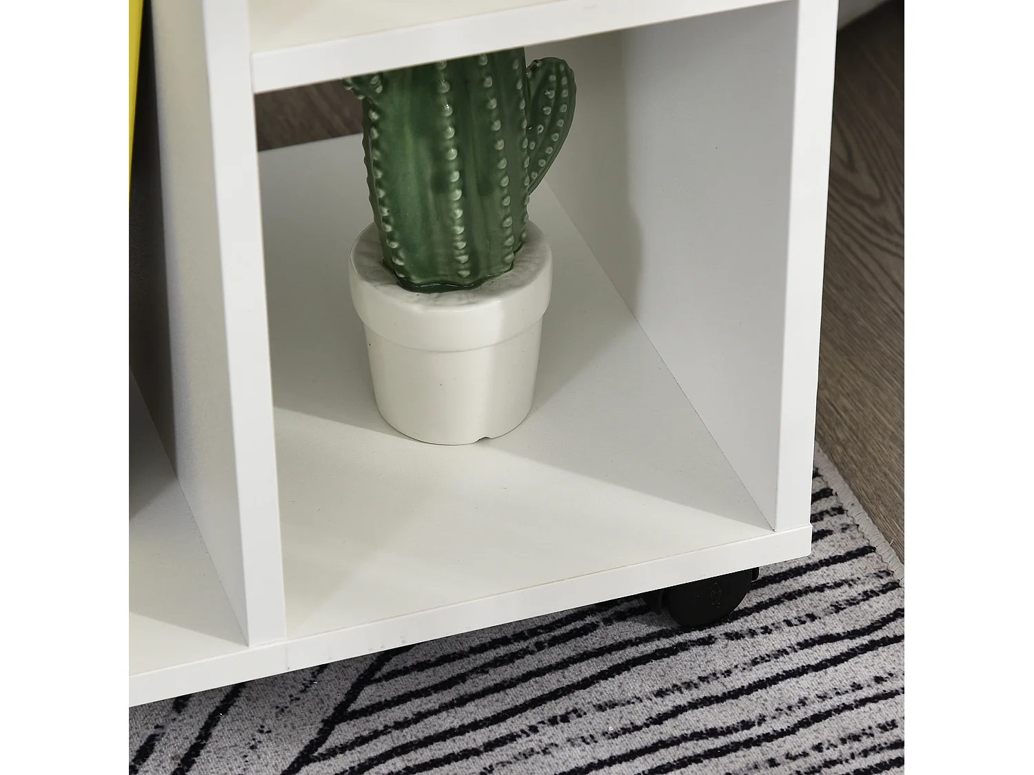 Mesa lateral blanco 45x35x58 cm HOMCOM