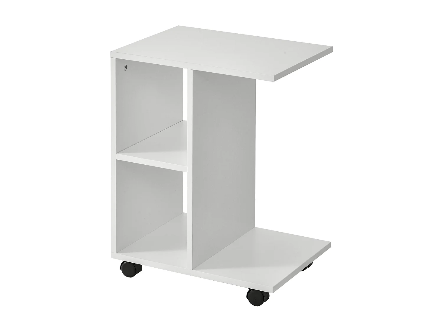 Mesa lateral blanco 45x35x58 cm HOMCOM