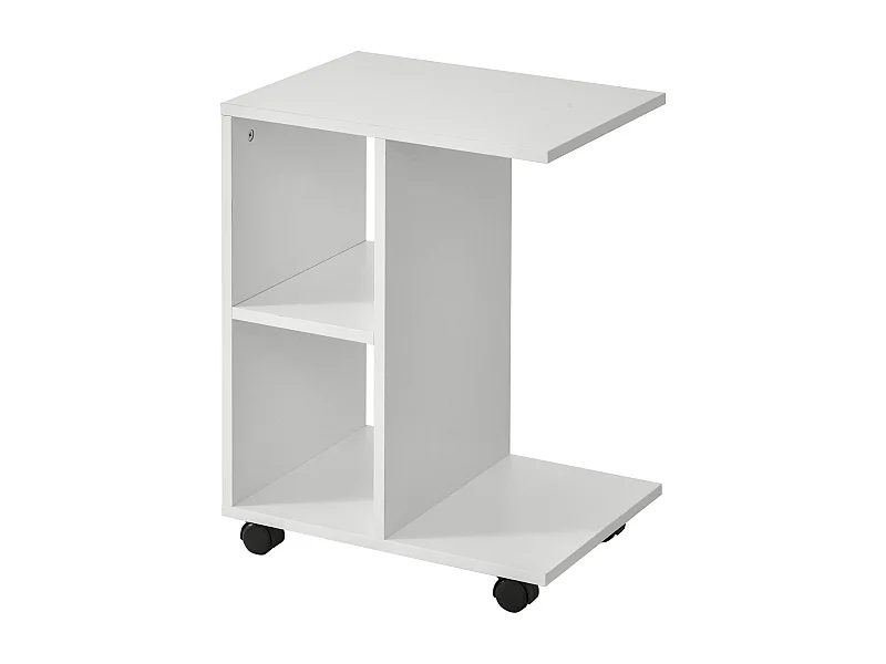 Mesa lateral blanco 45x35x58 cm HOMCOM