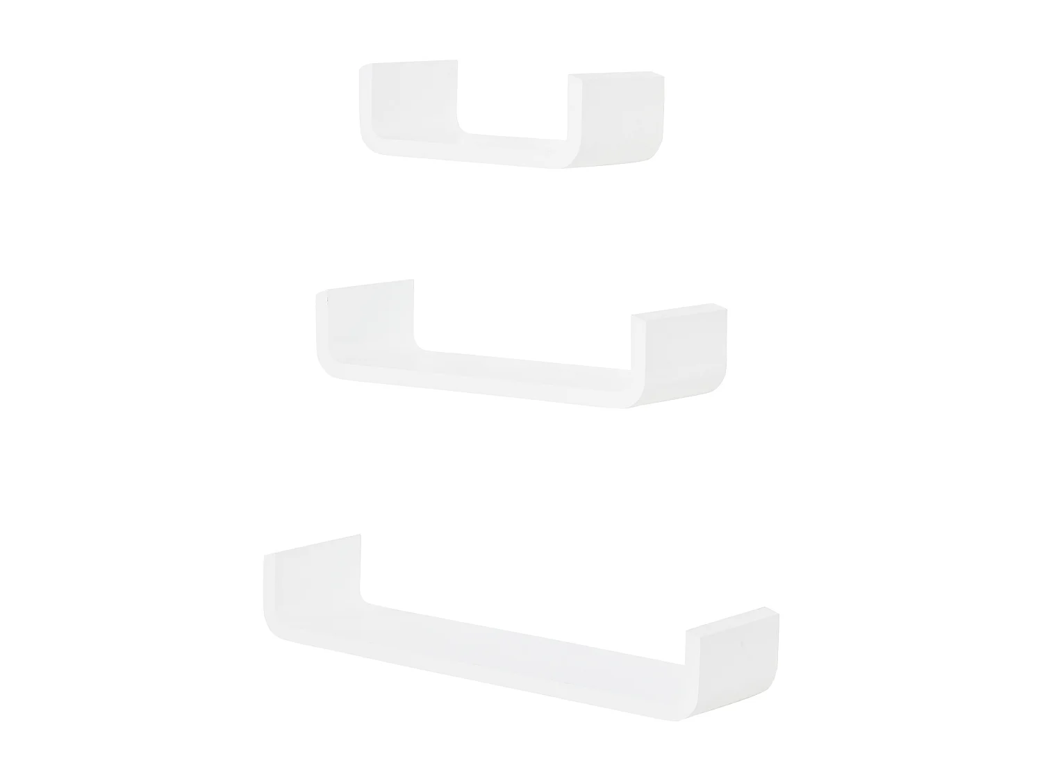 Juego de 3 estantes de pared blanco 60x15x10 cm HOMCOM