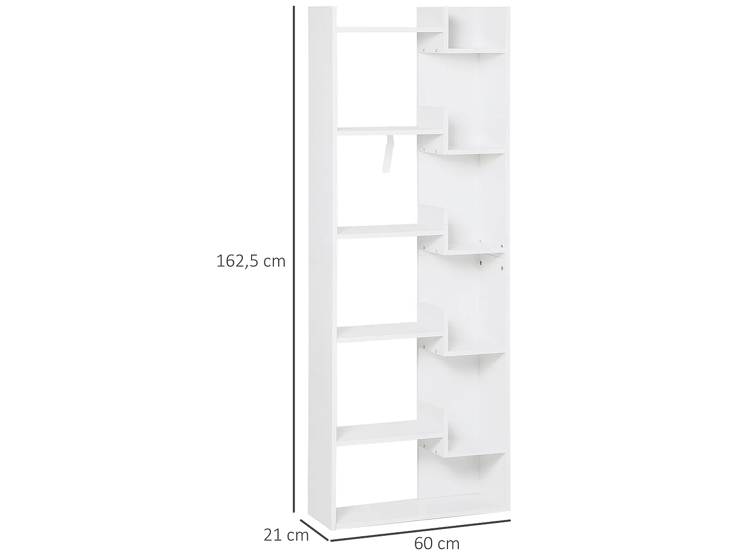 Estantería blanco 60x21x162,5 cm HOMCOM