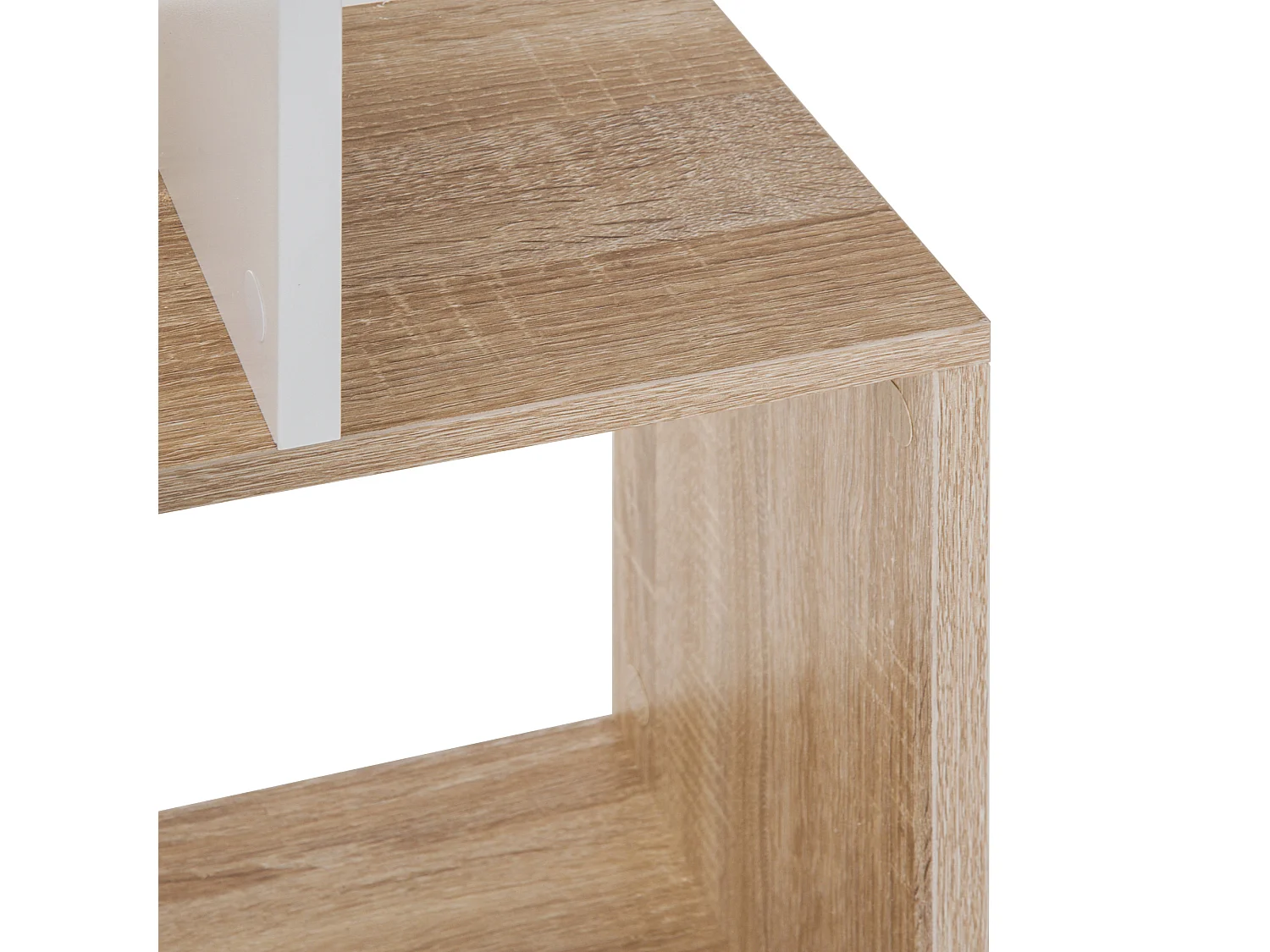 Estantería librería madera y blanco 60x24x184.5 cm HOMCOM