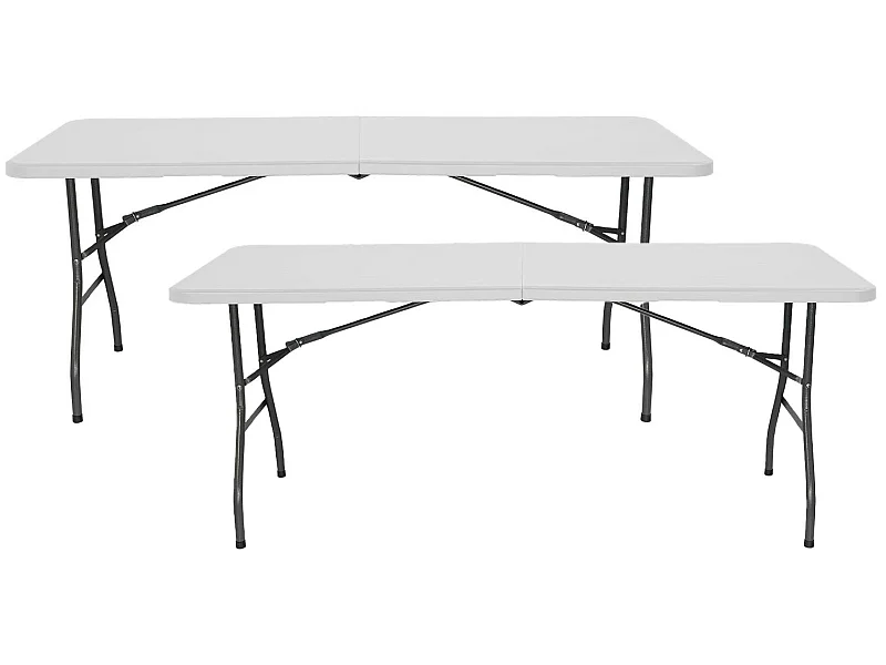 Pack 2 Mesas Plegables 180cm Rectangular Catering O91