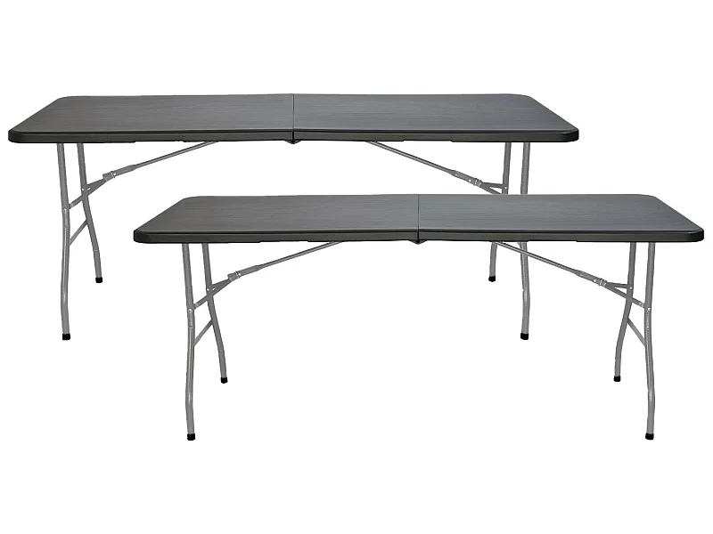 Pack 2 Mesas Plegables 180cm Rectangular Catering O91