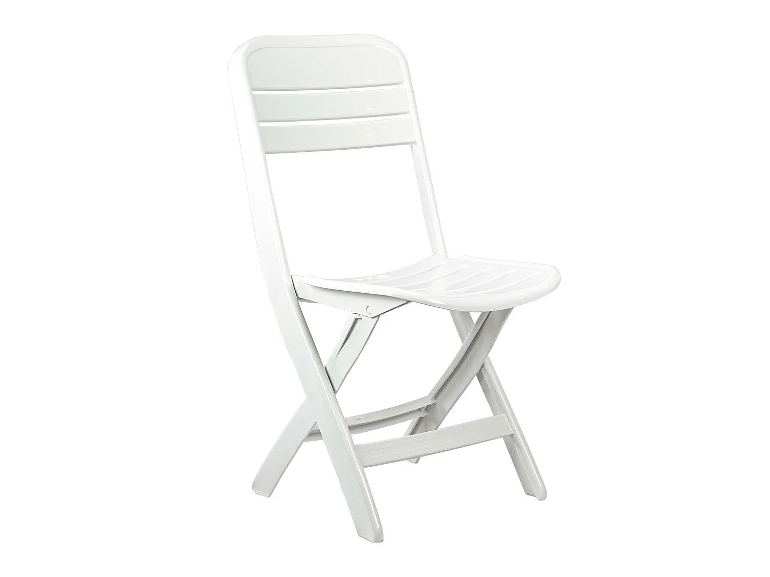 Chaise pliante blanche 52x40x82cm O91