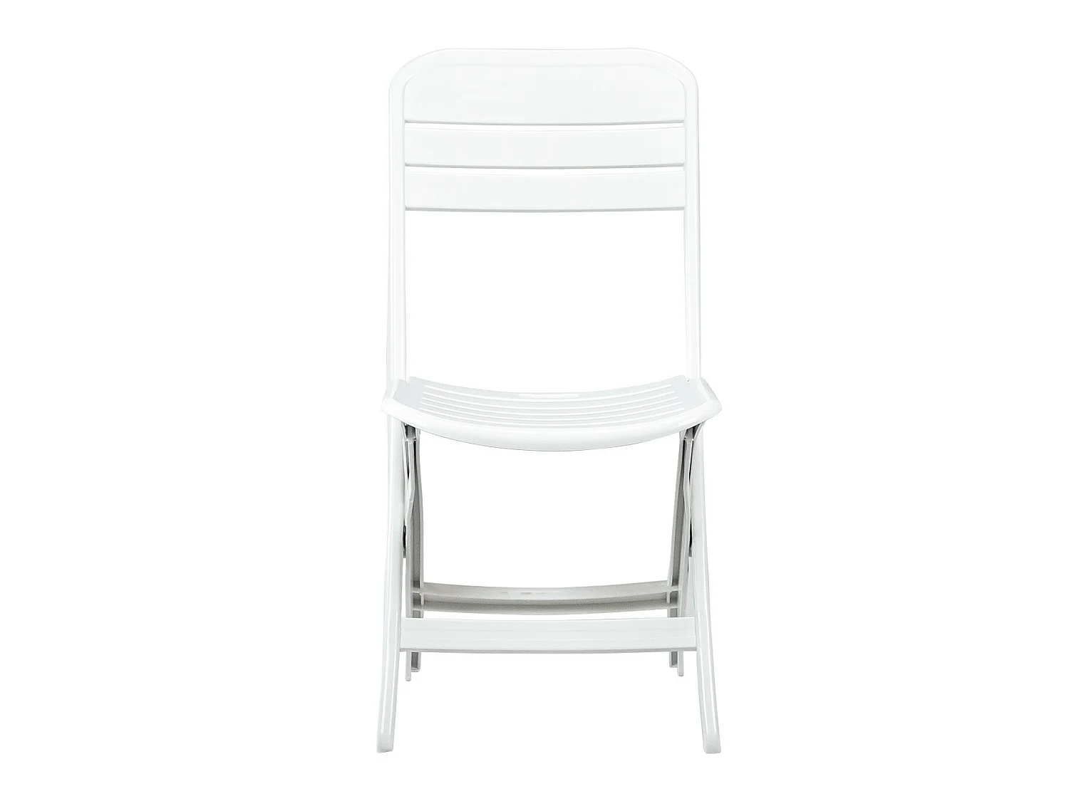 Chaise pliante blanche 52x40x82cm O91