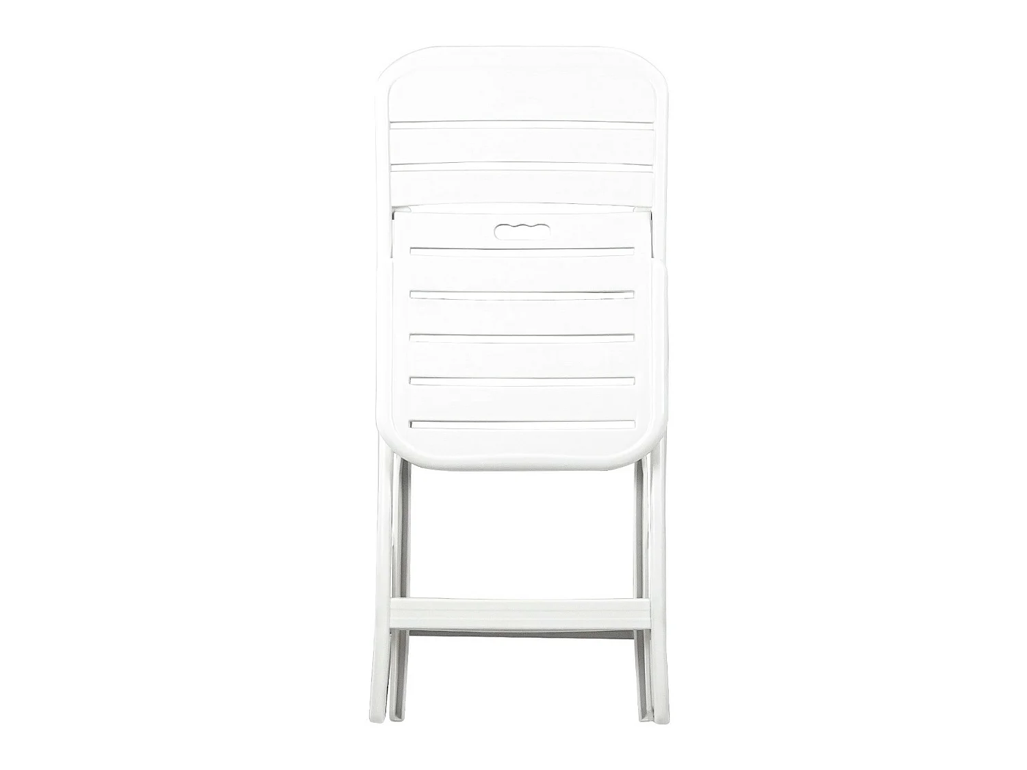 Chaise pliante blanche 52x40x82cm O91