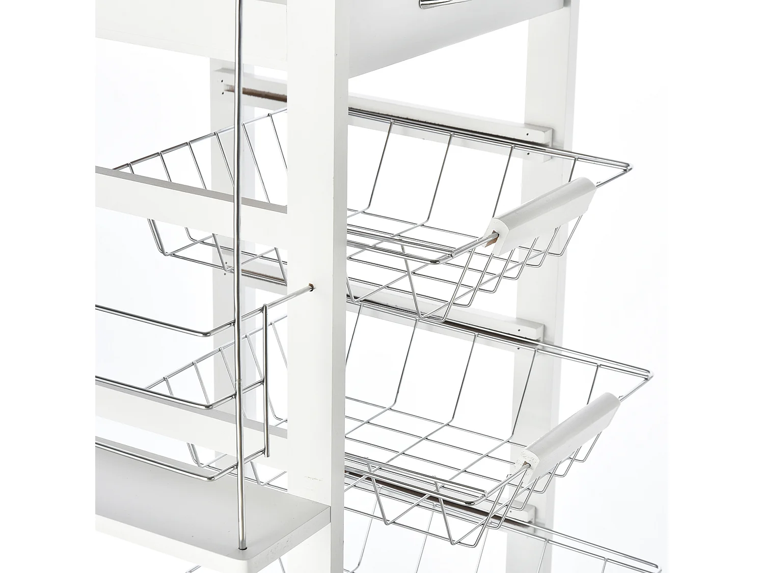 Carrito de cocina blanco 47x37x83 cm HOMCOM