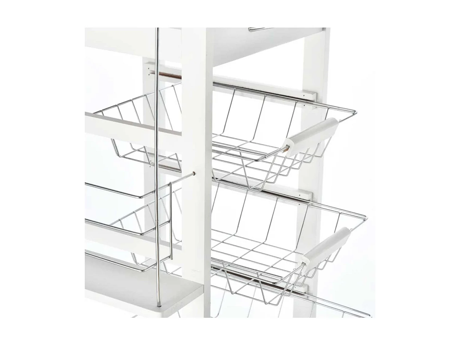 Carrito de cocina blanco 47x37x83 cm HOMCOM