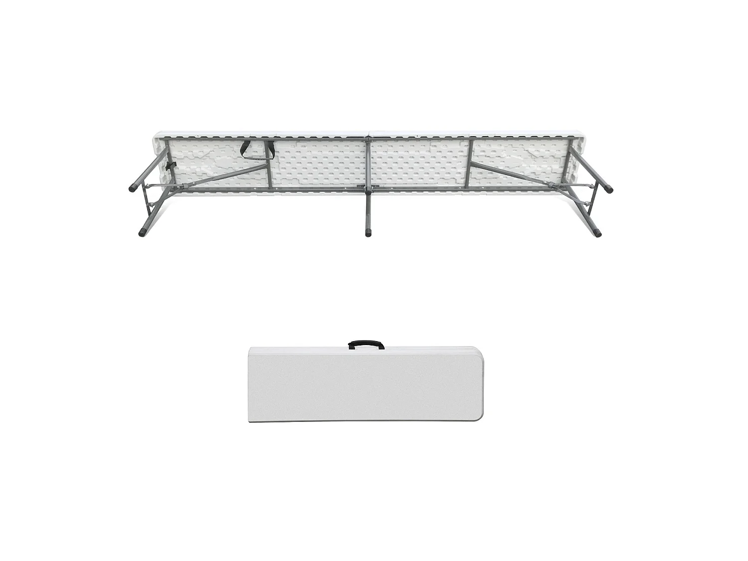 Set de tables pliantes avec 2 bancs 180cm Catering O91