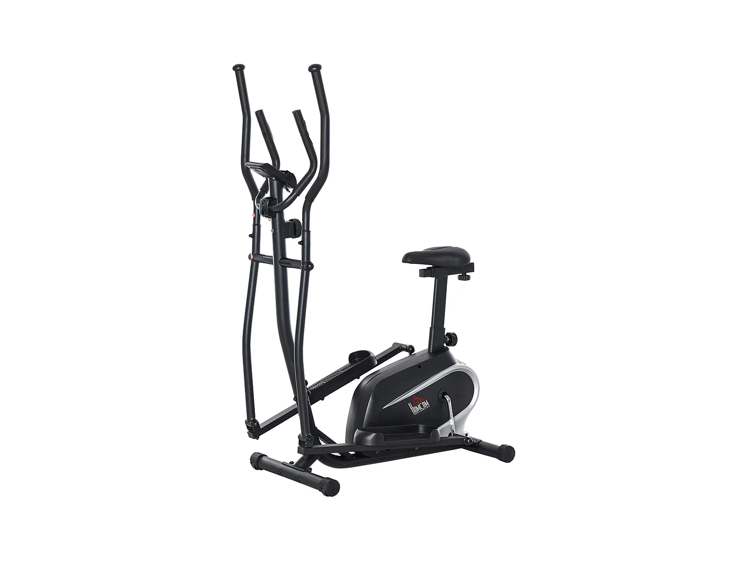 Bicicleta elíptica negro 103x62x151 cm HOMCOM