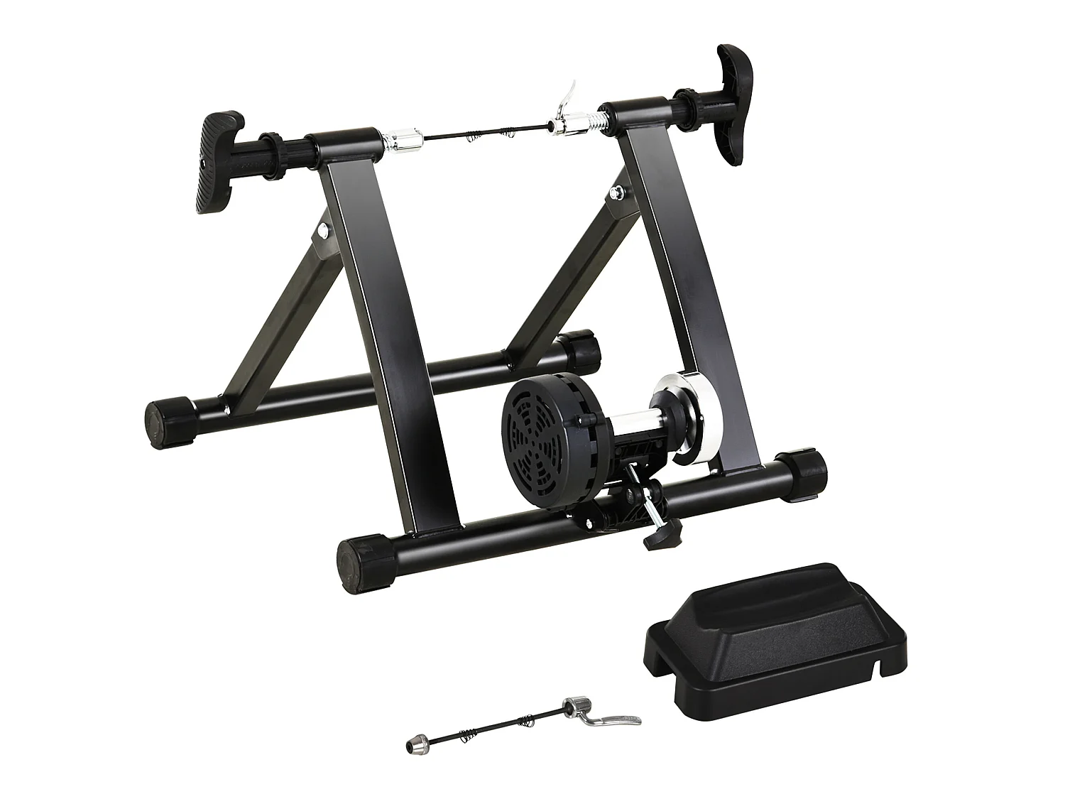 Rodillo entrenamiento bicicleta negro 54.5x47.2x39.1 cm HOMCOM