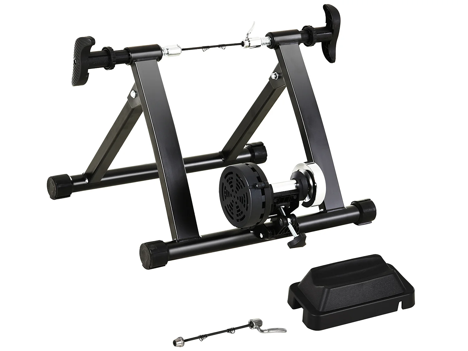 Rodillo entrenamiento bicicleta negro 54.5x47.2x39.1 cm HOMCOM