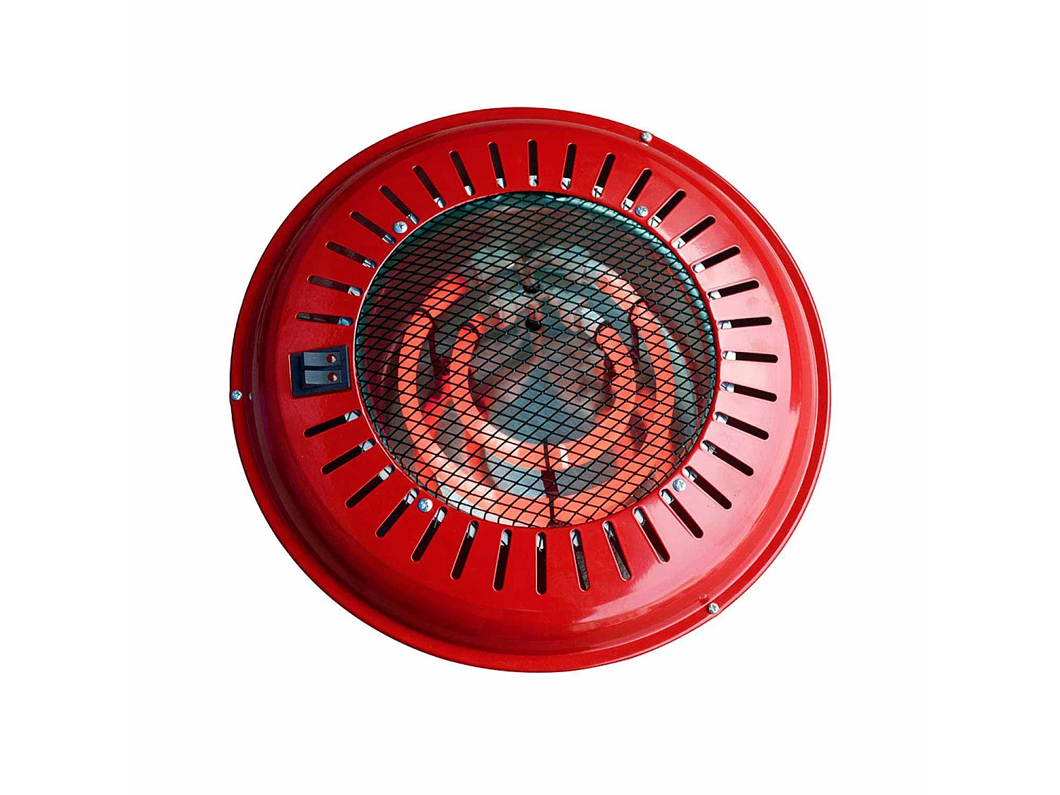 Brasero électrique 3 modes de puissance 300W/500W/800W Rouge Ø34x9.5cm O91