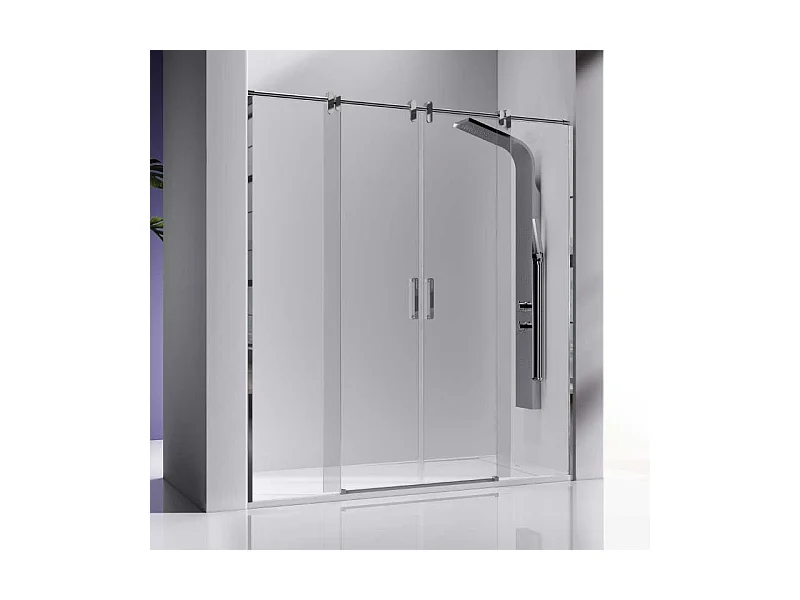 Frontal de ducha 2 Fijos + 2 Puertas Correderas 140 cm SLIM