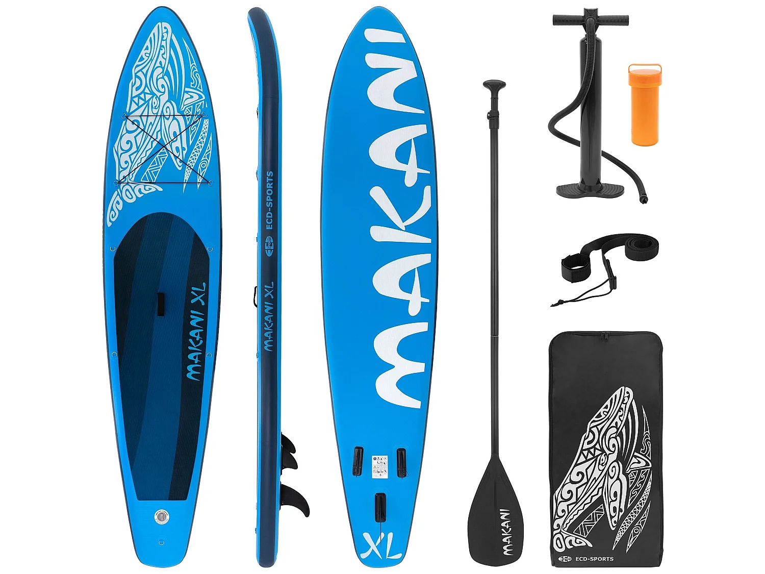 Stand up paddle board gonflable XXL bleu 380 cm ECD Germany