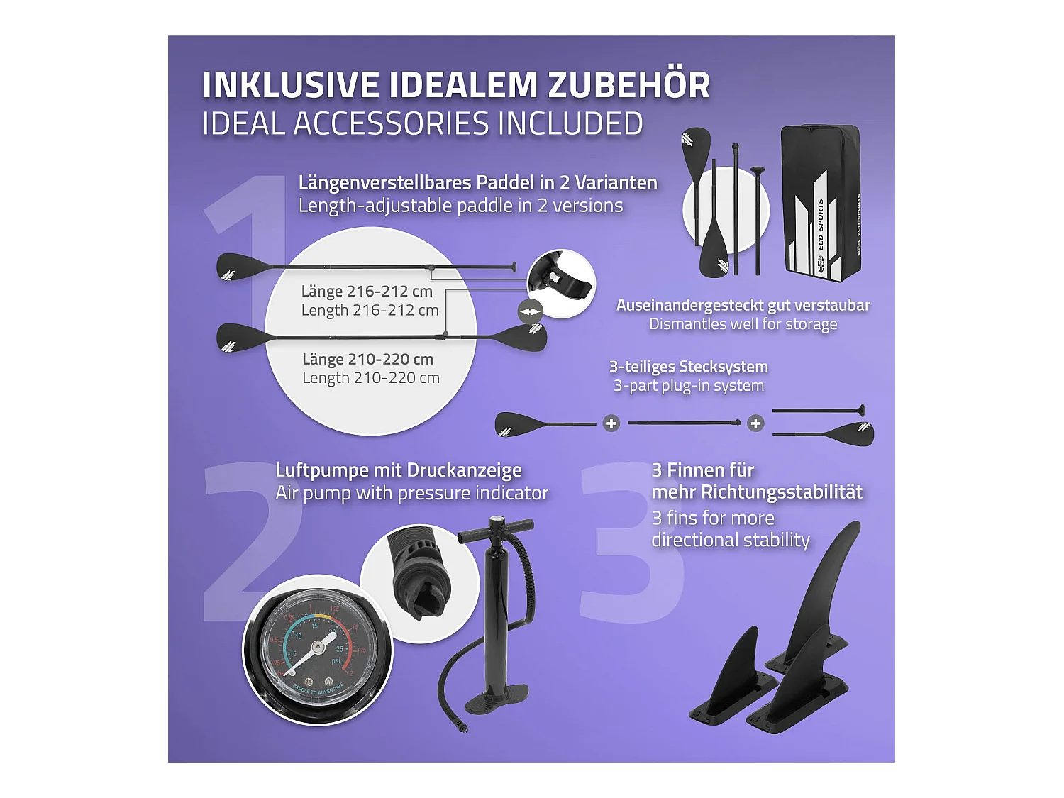 Planche stand up 320x82x15 cm noir PVC gonflable 120 kg revêtement antidérapant avec siège de kayak pompe sac de transport kit de réparation pagaie