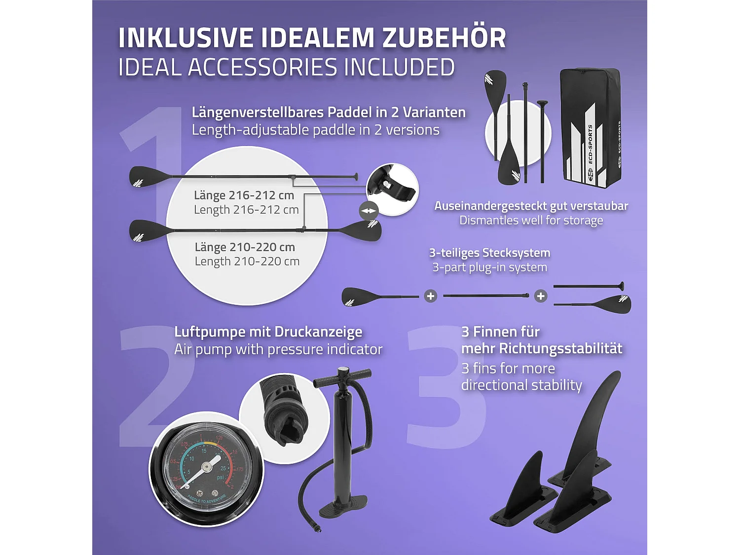 Planche stand up 320x82x15 cm noir PVC gonflable 120 kg revêtement antidérapant avec siège de kayak pompe sac de transport kit de réparation pagaie