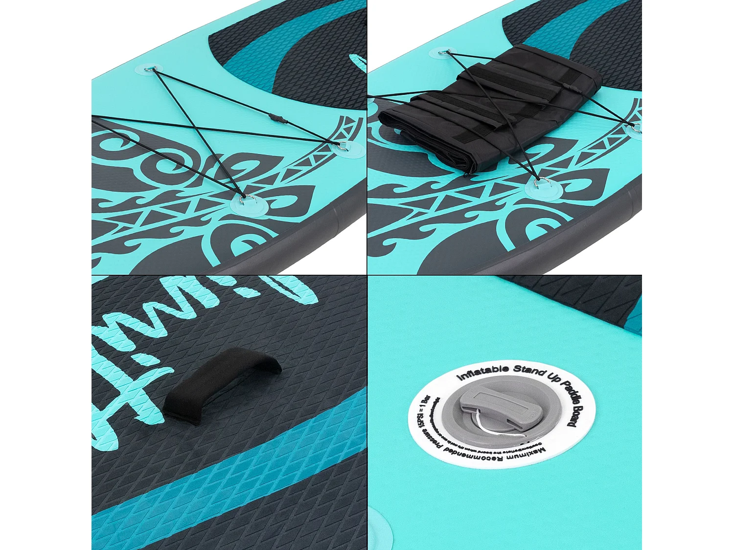 Stand up paddle board gonflable Limitless turquoise ECD Germany