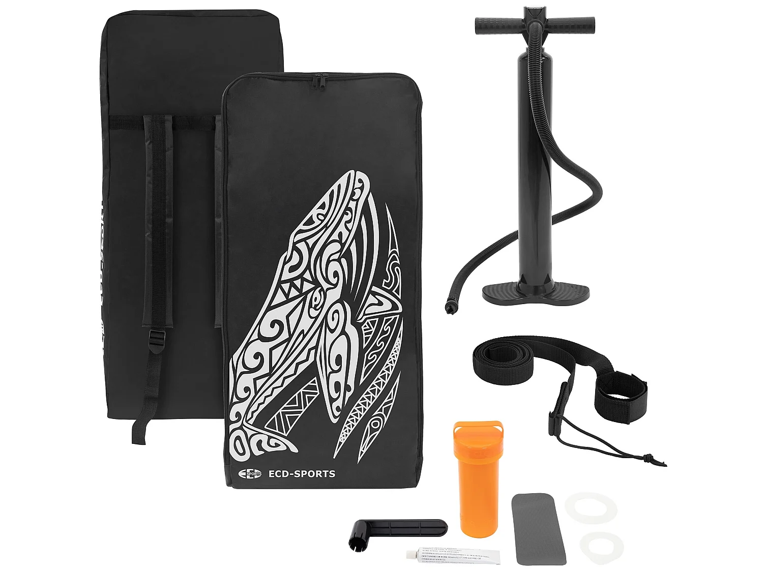 Stand up paddle board gonflable XXL noir 380 cm ECD Germany