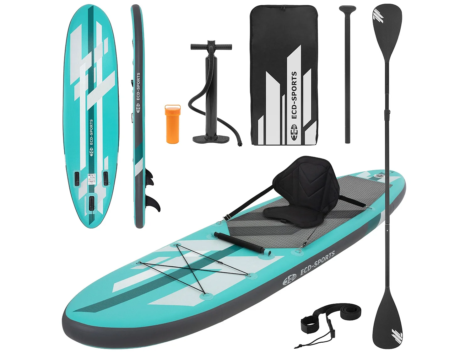 Stand up paddle board SUP turquoise 320 cm ECD Germany
