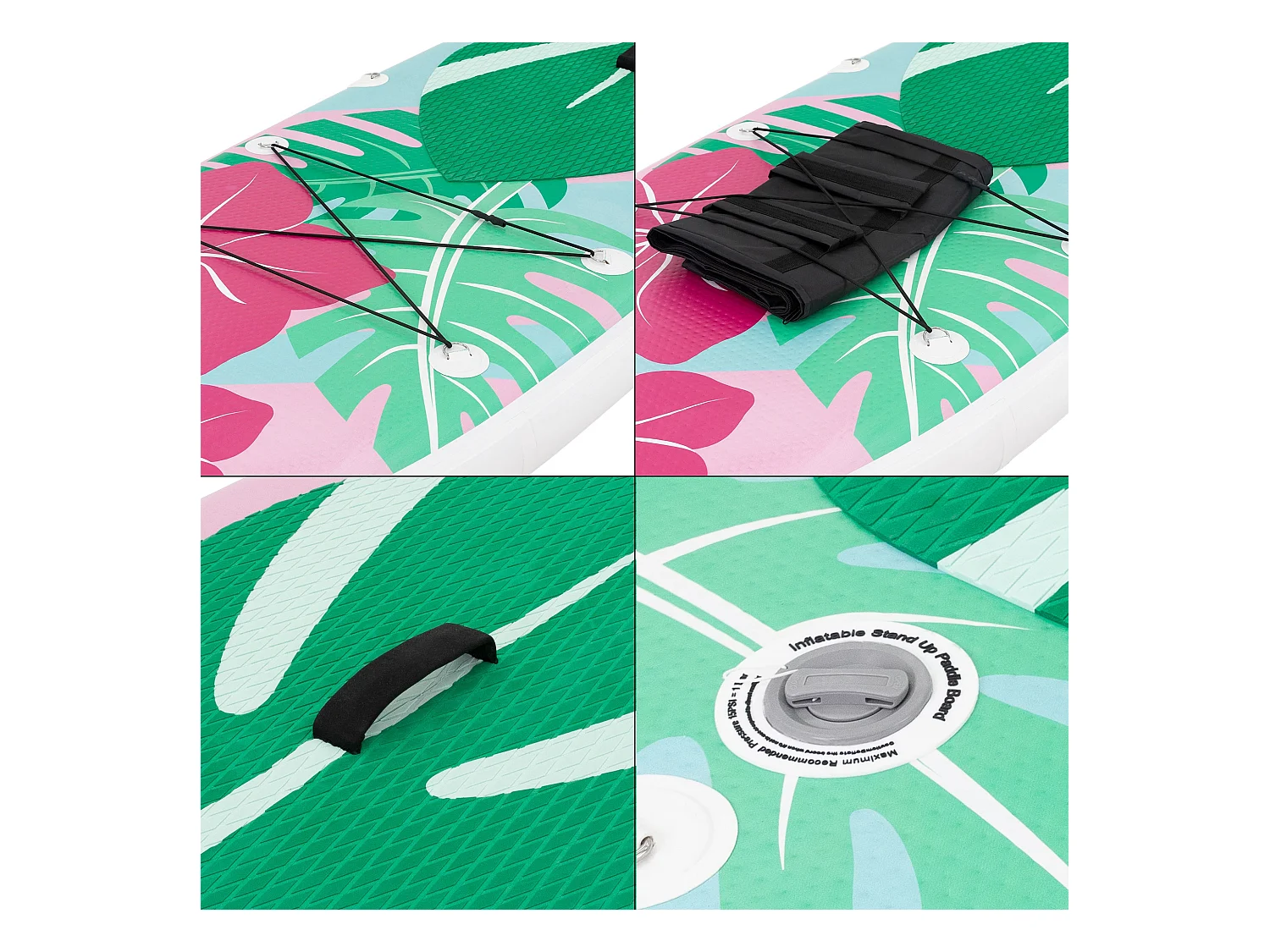 Stand up paddle board SUP gonflable Flowers menthe/rose 320 cm ECD Germany
