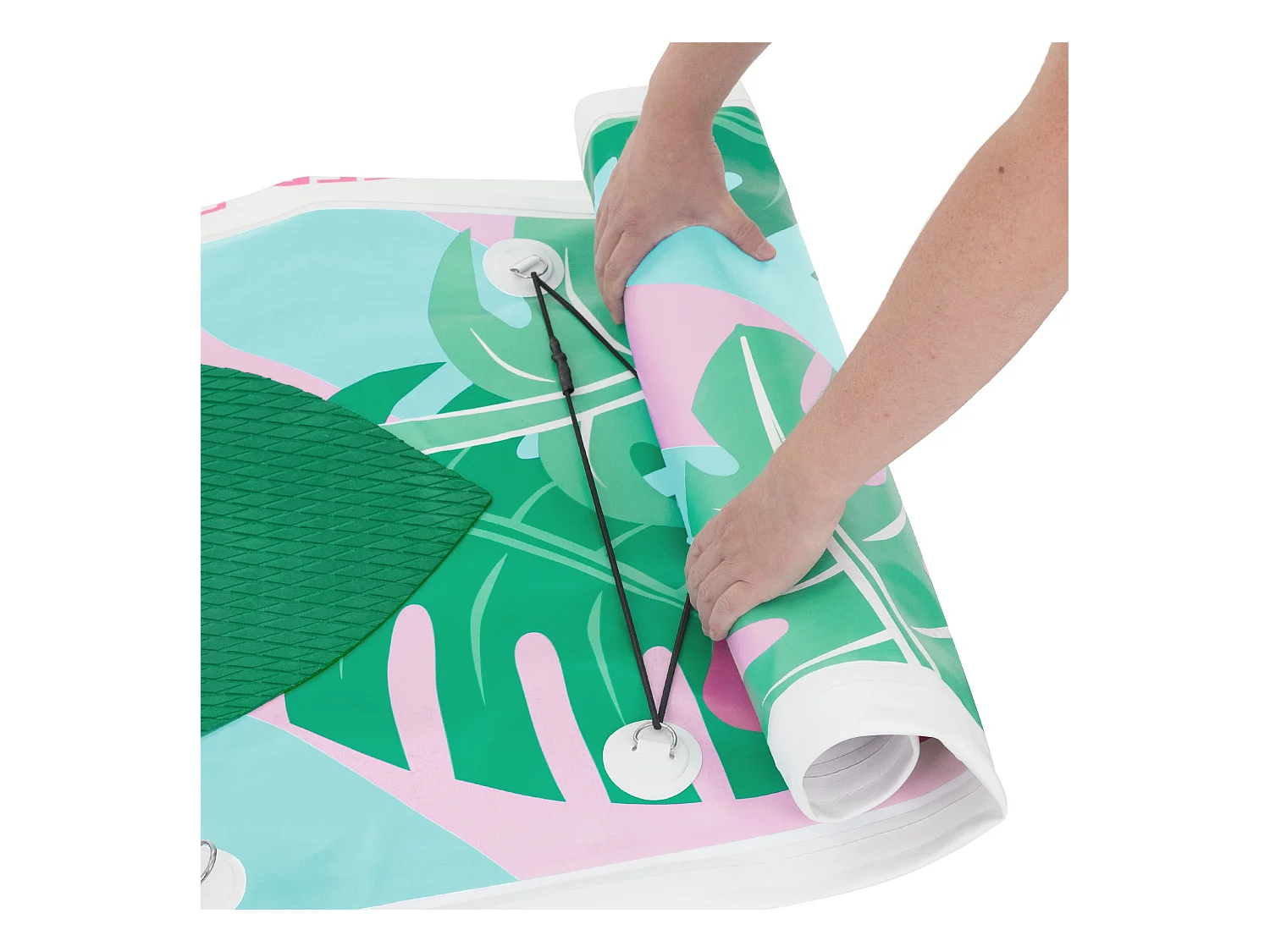 Stand up paddle board SUP gonflable Flowers menthe/rose 320 cm ECD Germany