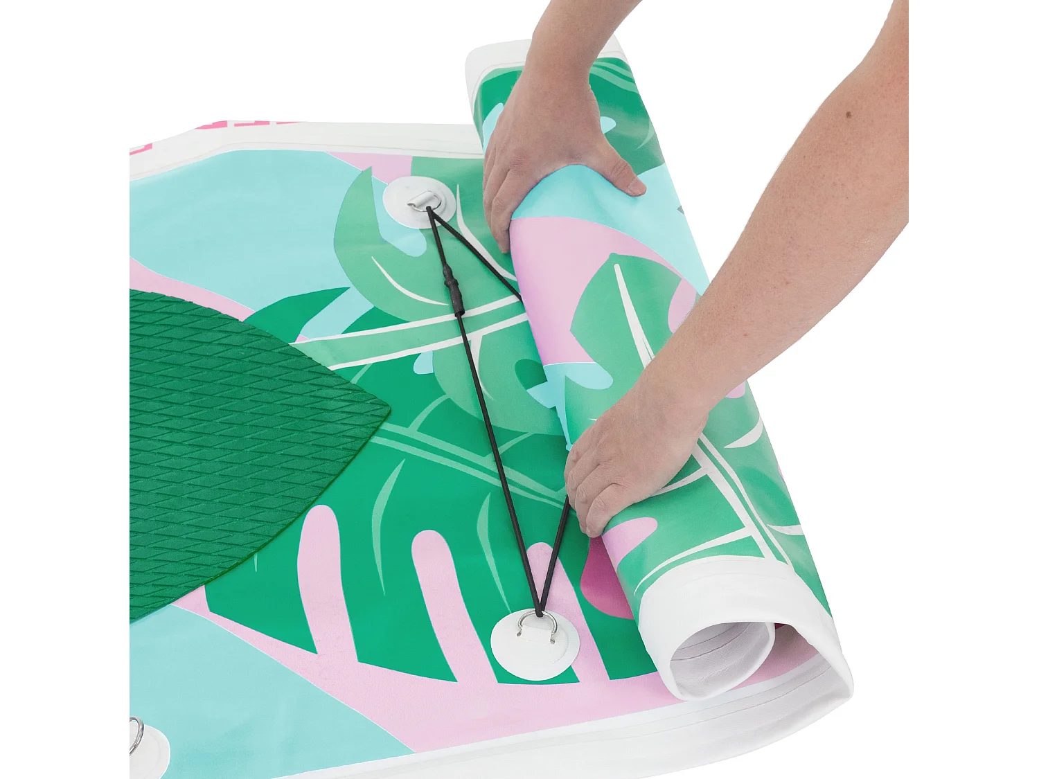 Stand up paddle board SUP gonflable Flowers menthe/rose 320 cm ECD Germany