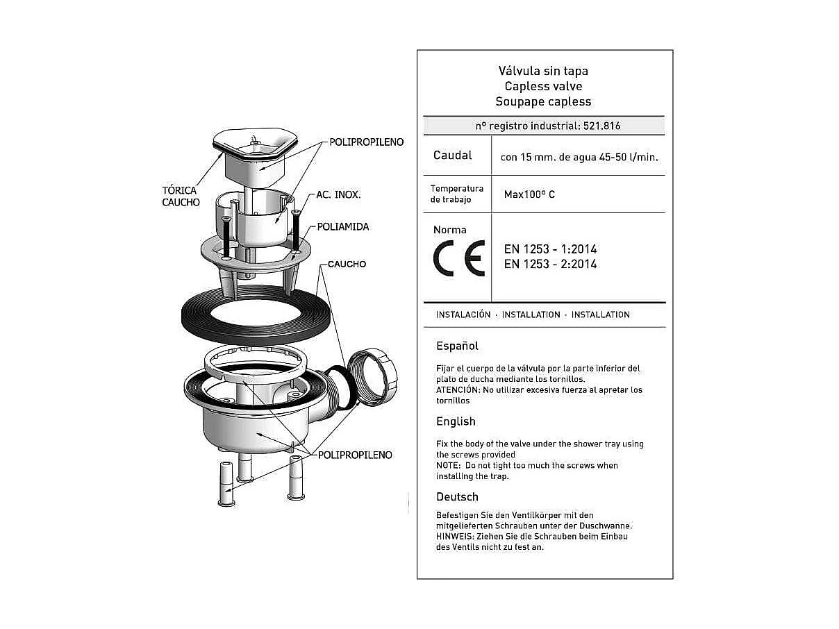 Mineralguss-Duschwanne extra flach CENTRO Schieferoptik GRAU 120x160 cm Edelstahl in chrom Ablaufschutz in Chrom