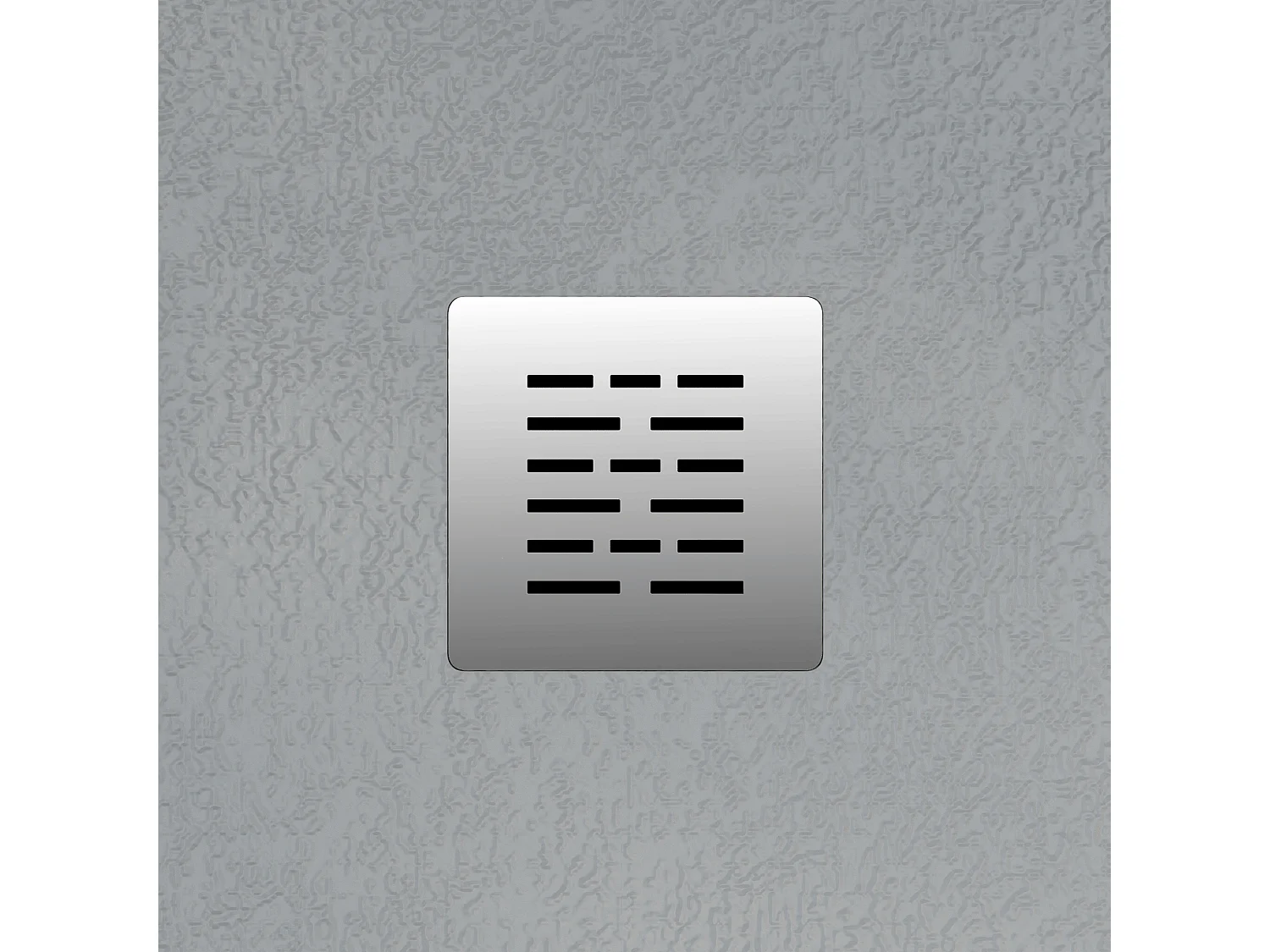 Mineralguss-Duschwanne extra flach CENTRO Schieferoptik GRAU 120x140 cm Edelstahl in chrom Ablaufschutz in Chrom