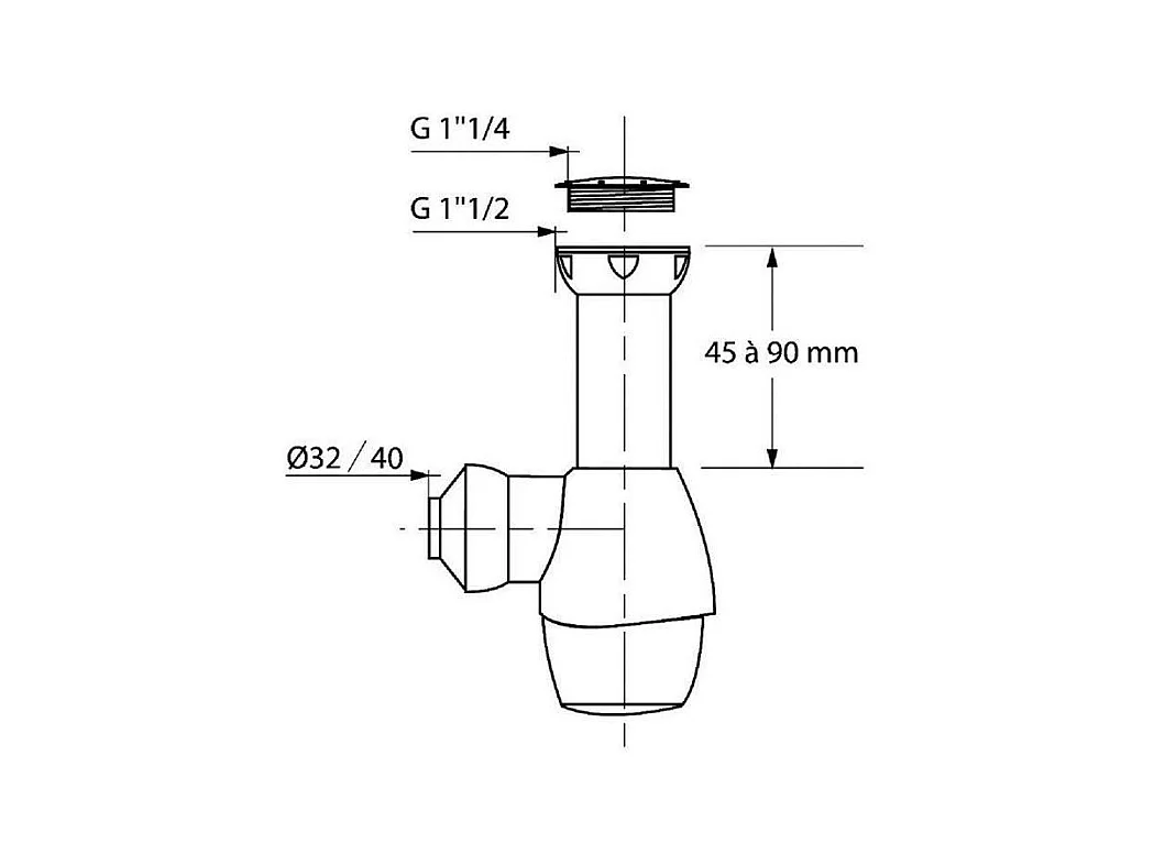 Sifón para lavabos WIRQUIN