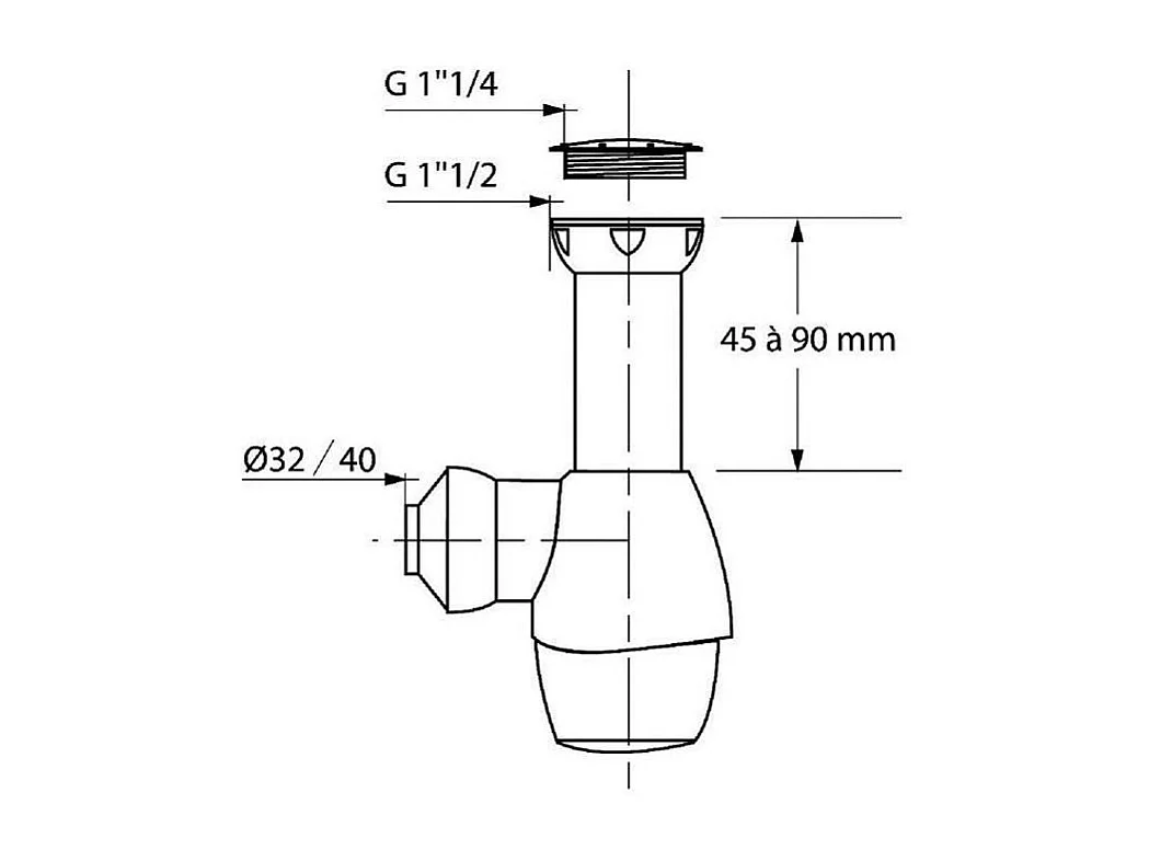 Siphon für Waschtische WIRQUIN