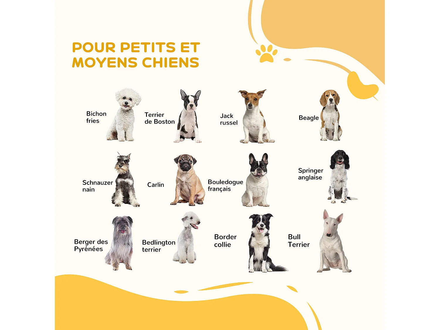 Barrière de sécurité animaux réglable 76-103L cm - porte 2 verrouillages, ouverture 2 sens - acier ABS blanc