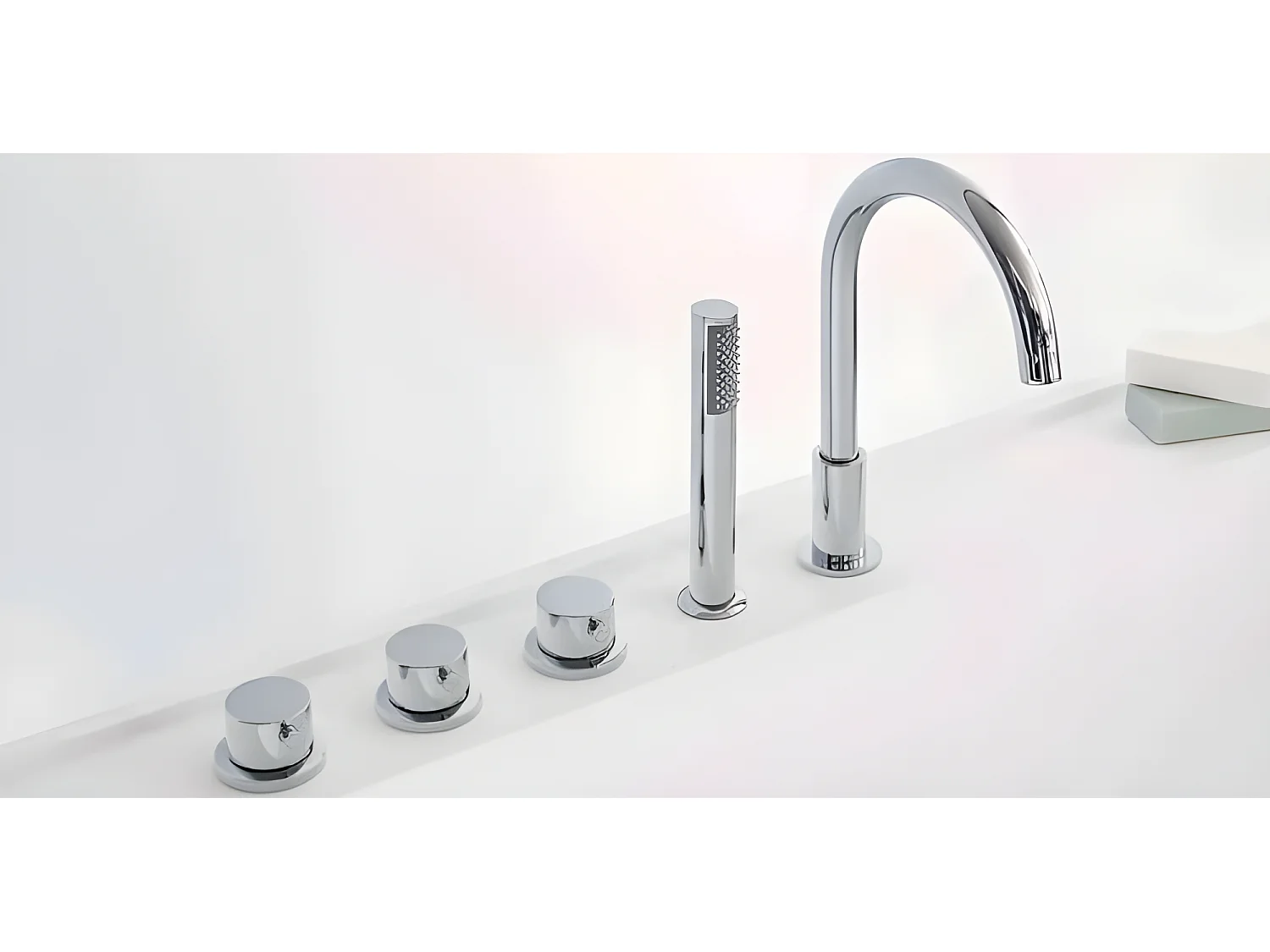 Bañera exenta TORINO MURO | SANYCCES  170 cm - Con grifo sobre Borde