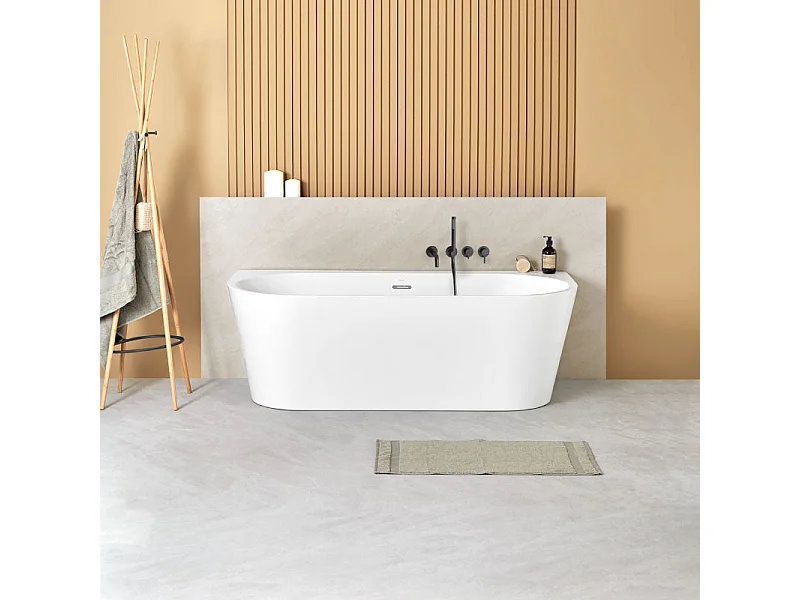 Freistehende Badewanne TORINO MURO | SANYCCES 170 cm - mit Seitenarmatur