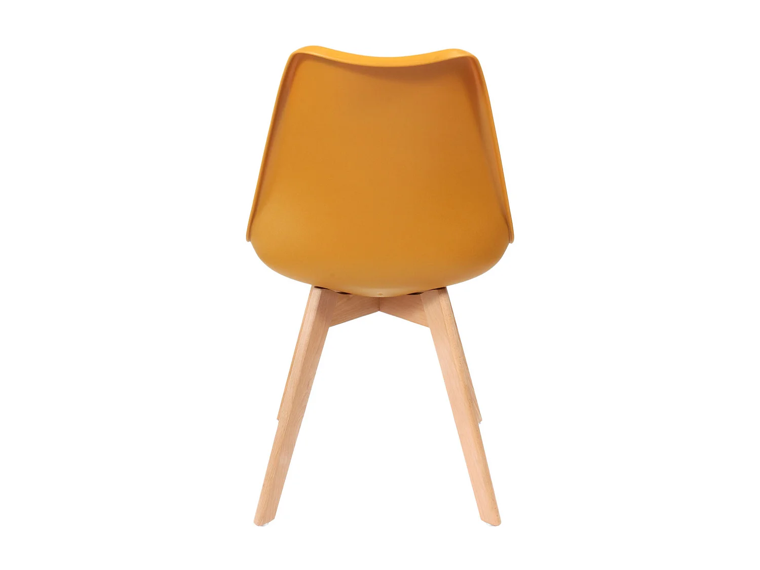 Chaise Scandinave Coque Rembourree Jaune - Lot De 4 Jaune