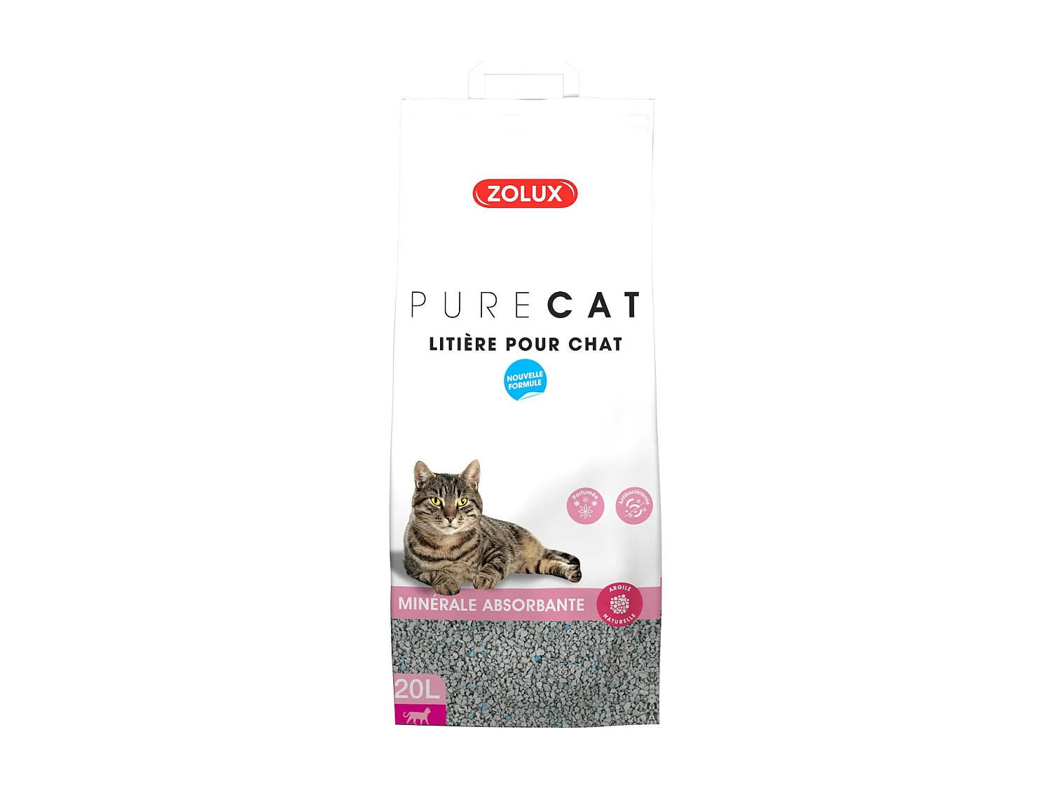 Litière absorbante parfumée Purecat 20 litres