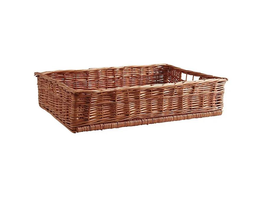 Panier ouvreuse cinéma en osier Avec sangle ajustable posée