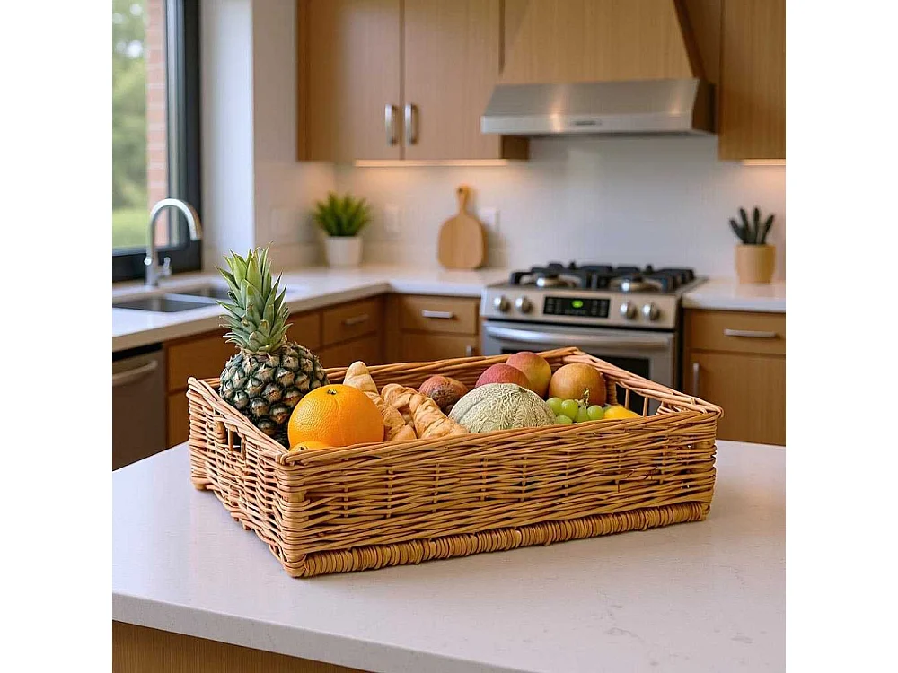 Panier ouvreuse cinéma en osier Panier seul