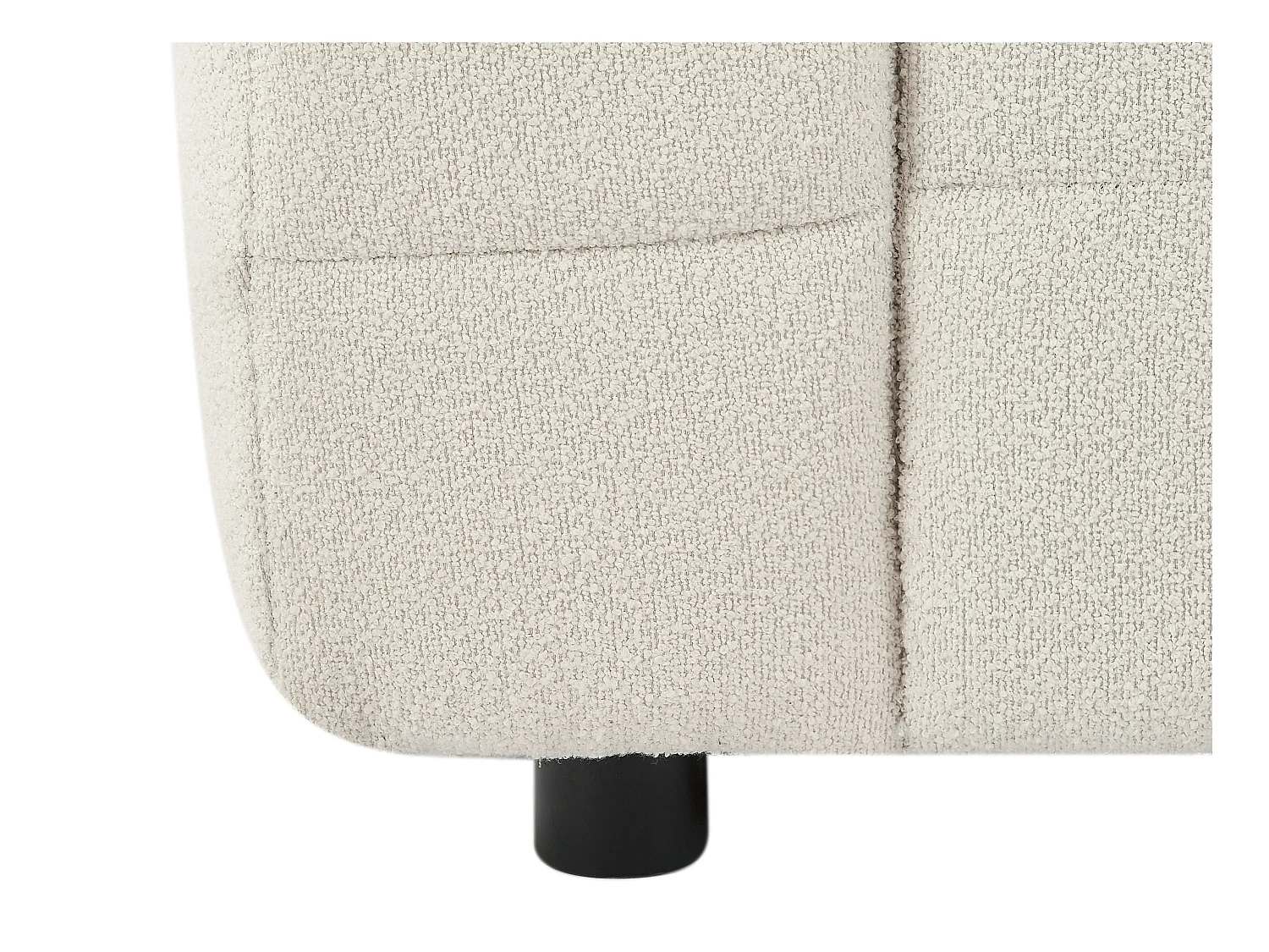 Divano 3 posti in Tessuto bouclé Bianco avorio - LERICI di Pascal Morabito