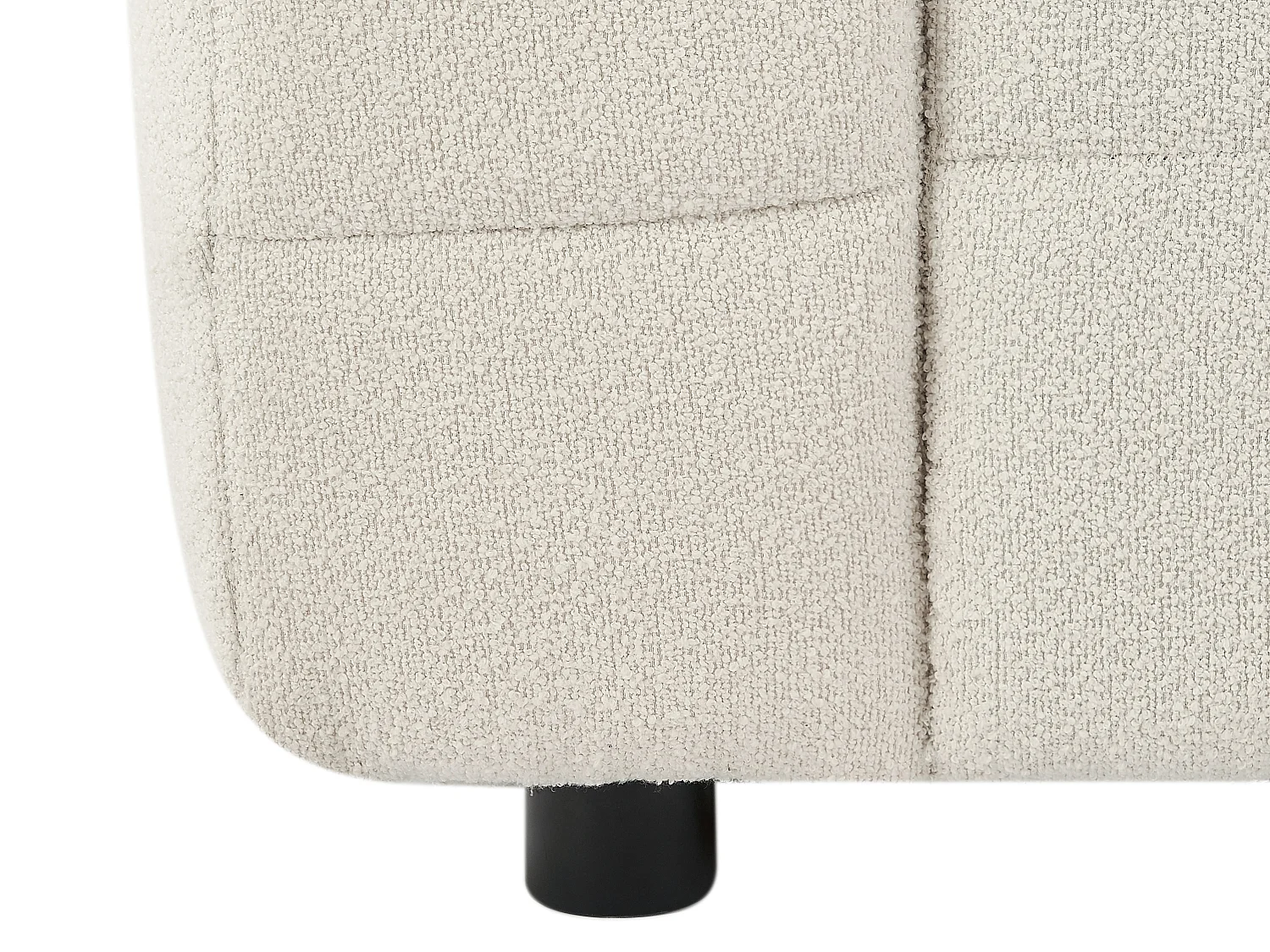 Canapé 3 places en tissu bouclette blanc ivoire LERICI de Pascal Morabito