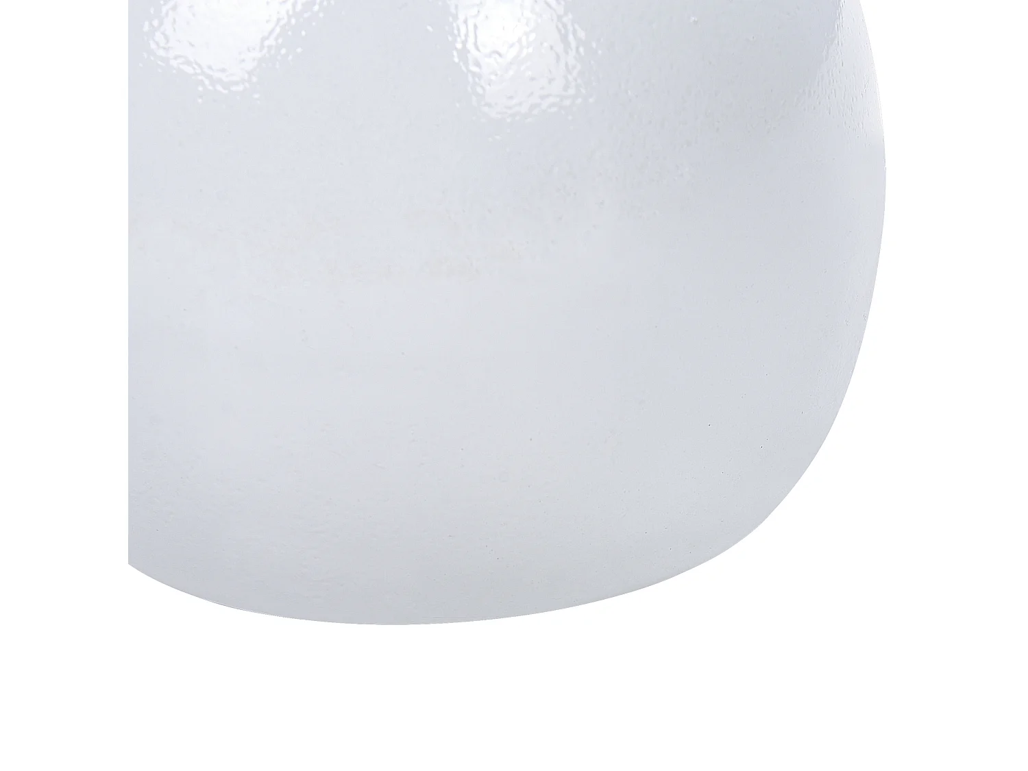 Beistelltisch Metall weiß rund Säulenfuß einbeinig ⌀ 40 cm Modern Eucla