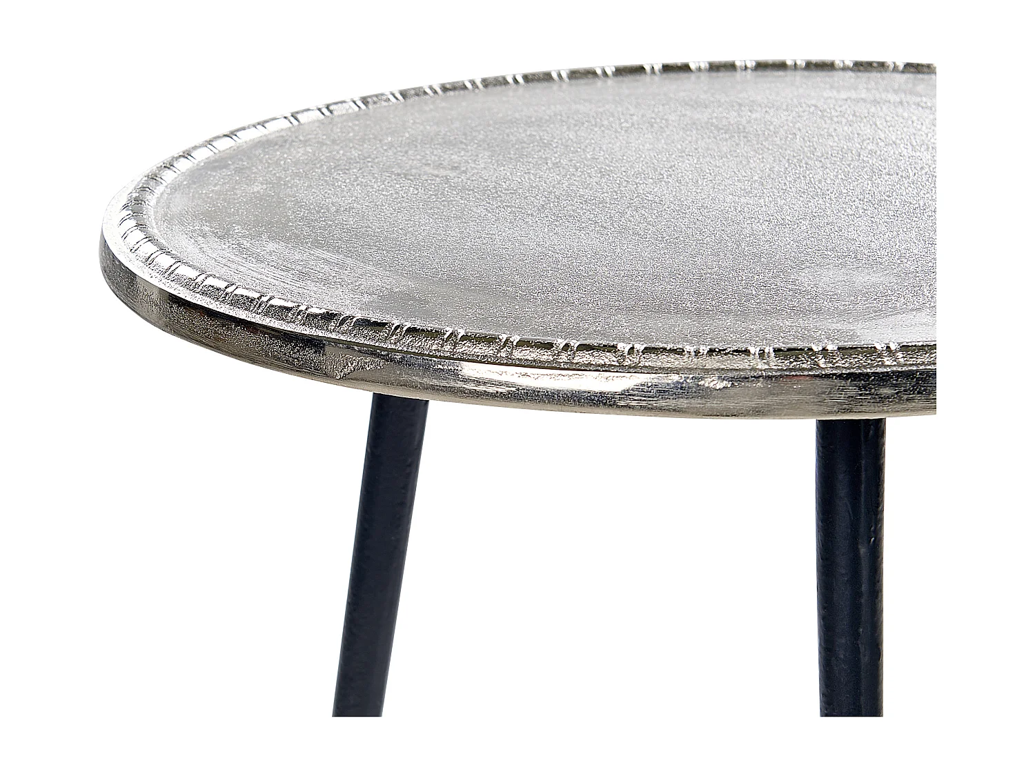 Bijzettafel TELFER Metaal Zilver
