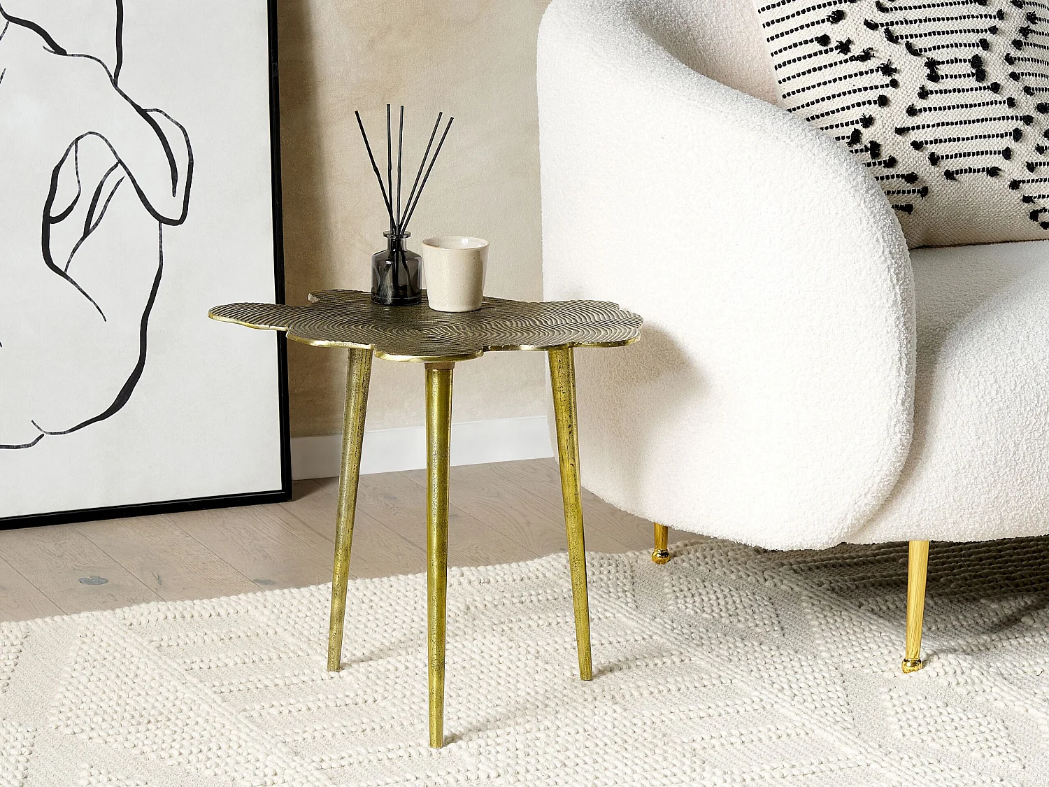 Bijzettafel MIMILI Metaal Goud