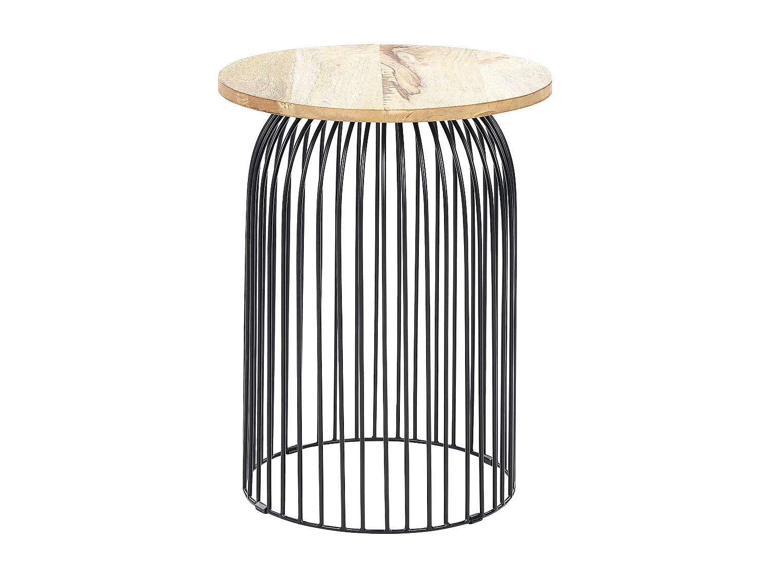 Table d'appoint WILLS Bois de manguier Marron/noir