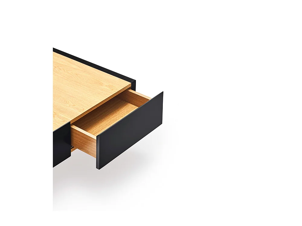 Arista - Table basse en bois 110x60cm - Couleur - Noir