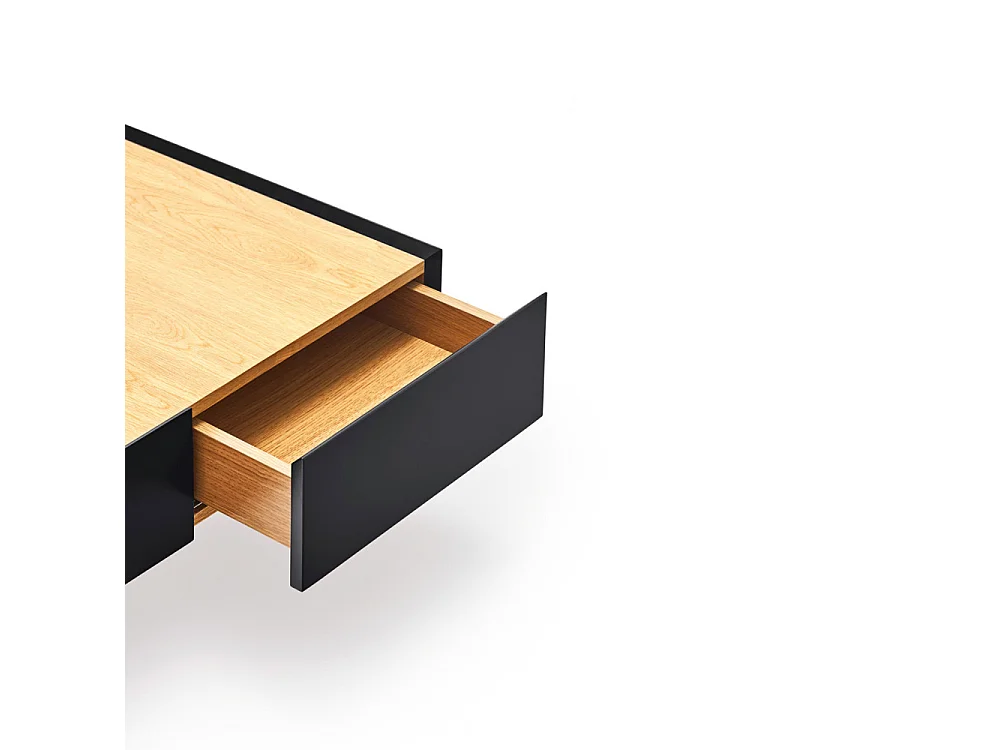 Tavolino basso nero 110x60 cm